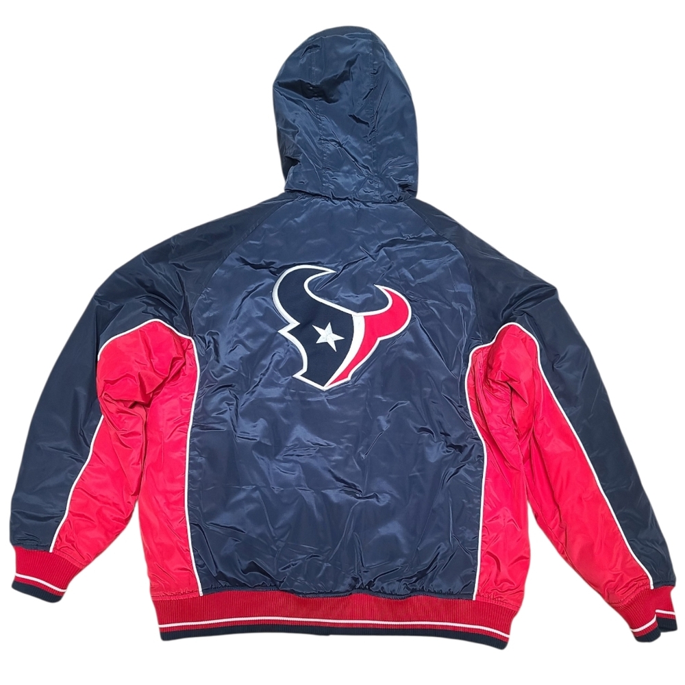 Reebok Nfl Team Apparel Men's Houstan Texans Hooded Jacket, Size Medium